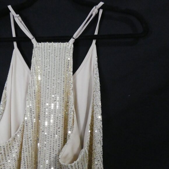 Unbranded | 2XL | Gold Sparkly Glitter Sequined Sleeveless Top - Picture 11 of 14